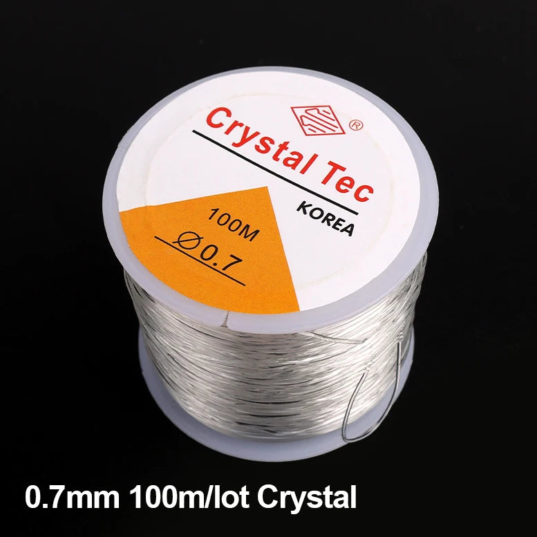 100m Elastic Crystal Beading Thread – Stretch Jewelry Making Cord