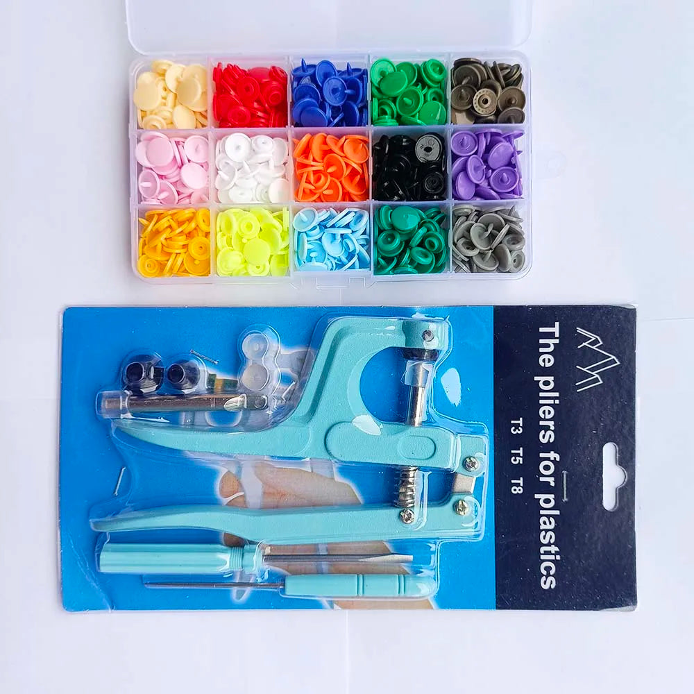 T5 Resin Snap Button Set with Pliers