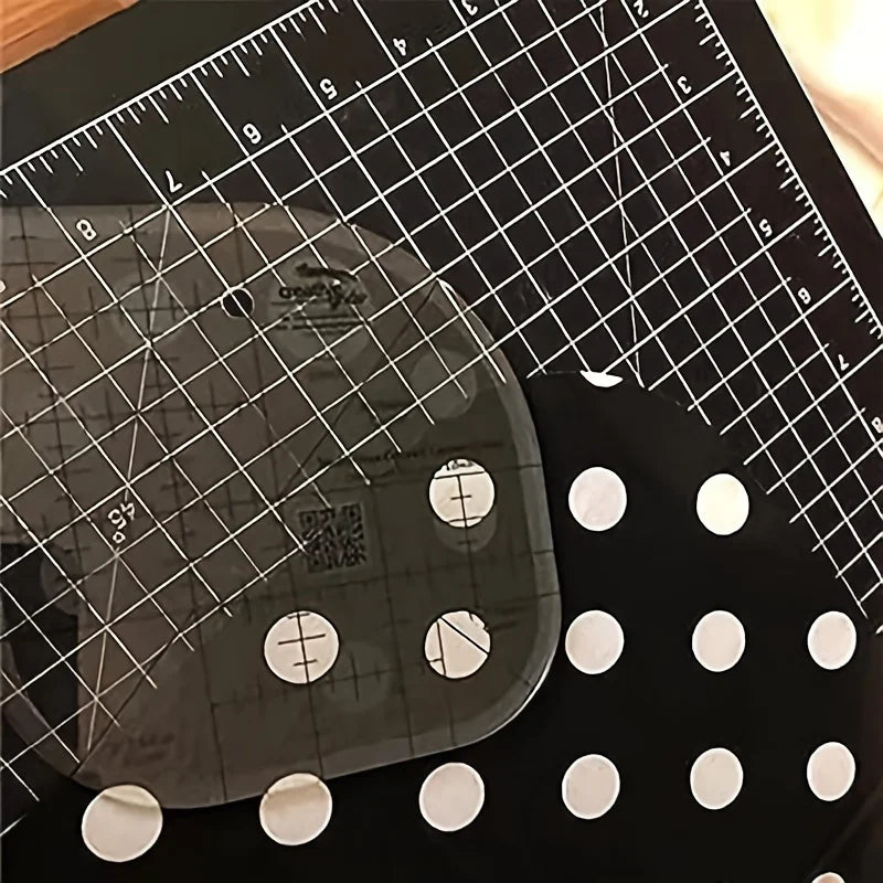 1Pc Acrylic Corner Knife Quilting Ruler