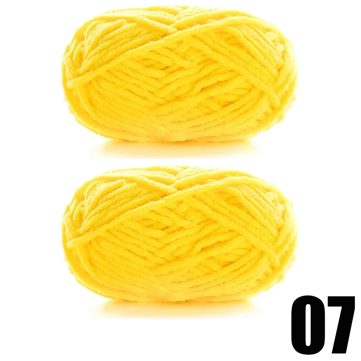 2pcs x 50g Soft Velvet Chenille Yarn