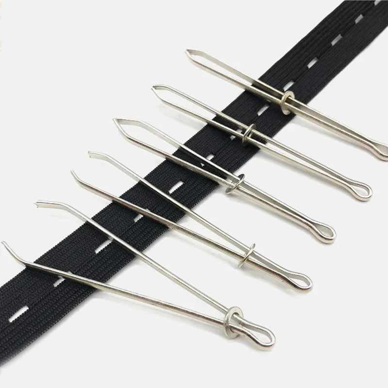 2Pcs Stainless Steel Garment Clips | Sewing & Elastic Band DIY Tool Set