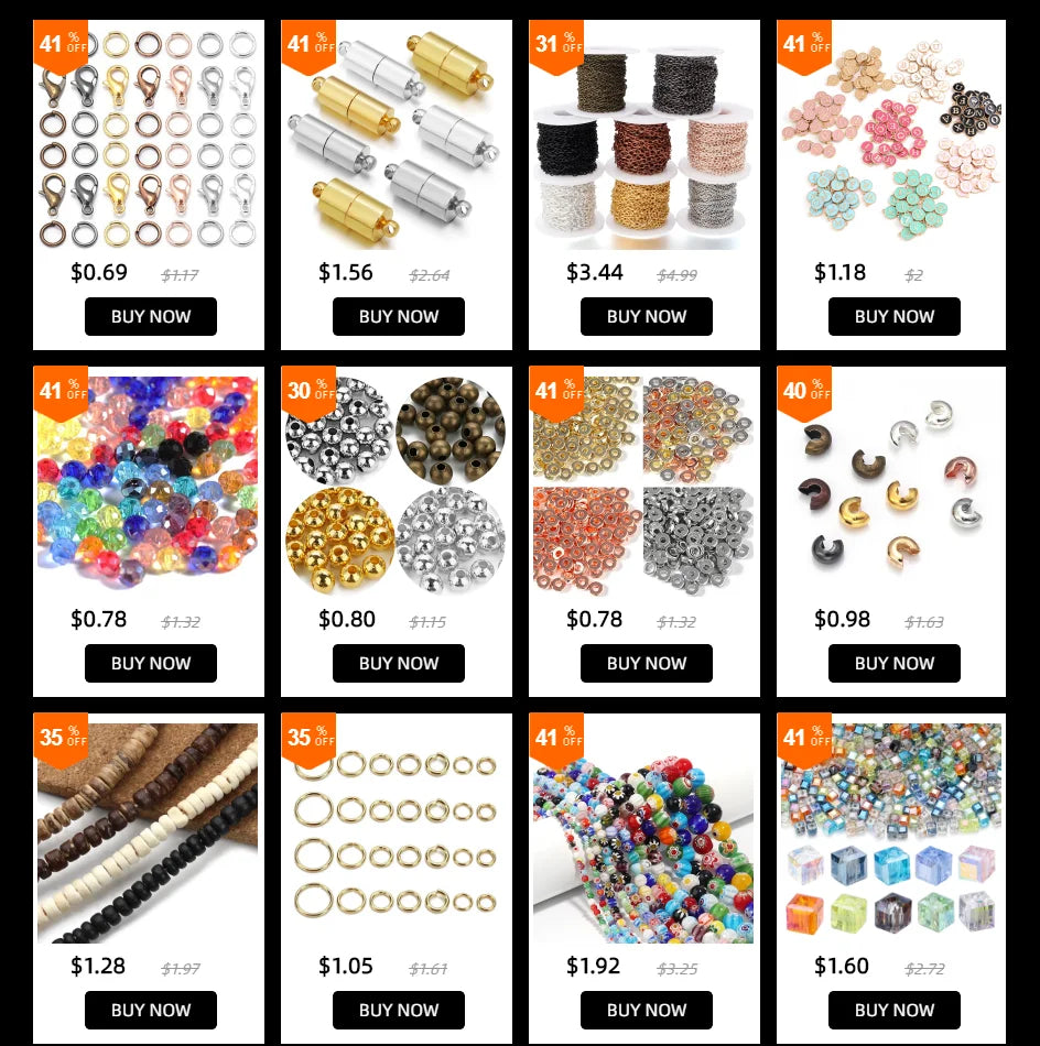 Elastic Crystal Beading Cord – 1mm Stretch Jewelry Making Thread (10–40M)