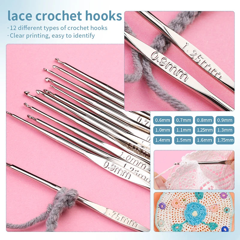 KRABALL Knitting & Crochet Hook Set with Bag