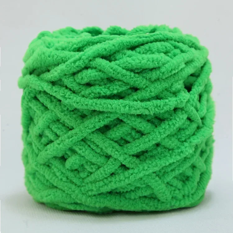 100g Chenille Knitting Yarn | Soft Thick Cotton Blend for DIY Crochet & Scarf Making