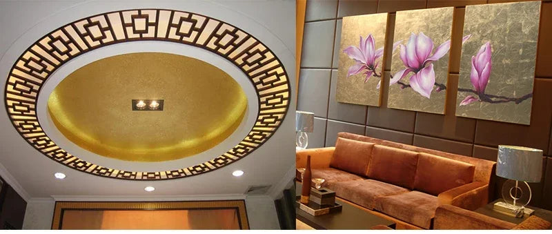 Gold Leaf Sheets Set (10 Pcs) | DIY Art, Nails, Resin & Furniture Decoration