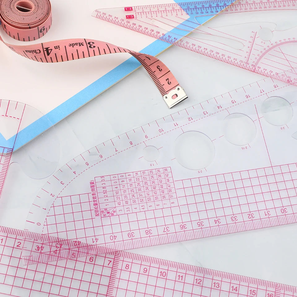 Multifunctional French Curve Ruler – Soft Plastic Sewing & Dressmaking Template