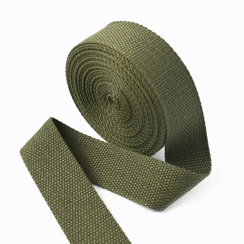 5M Cotton Webbing Tape – 1.3mm Thick Strap for Bags