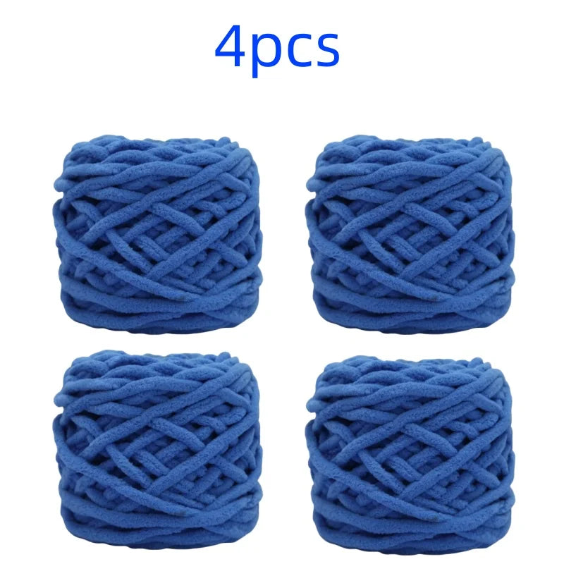 100g Chenille Knitting Yarn | Soft Thick Cotton Blend for DIY Crochet & Scarf Making