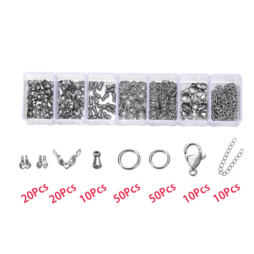 210–400pcs Jewelry Findings Kit