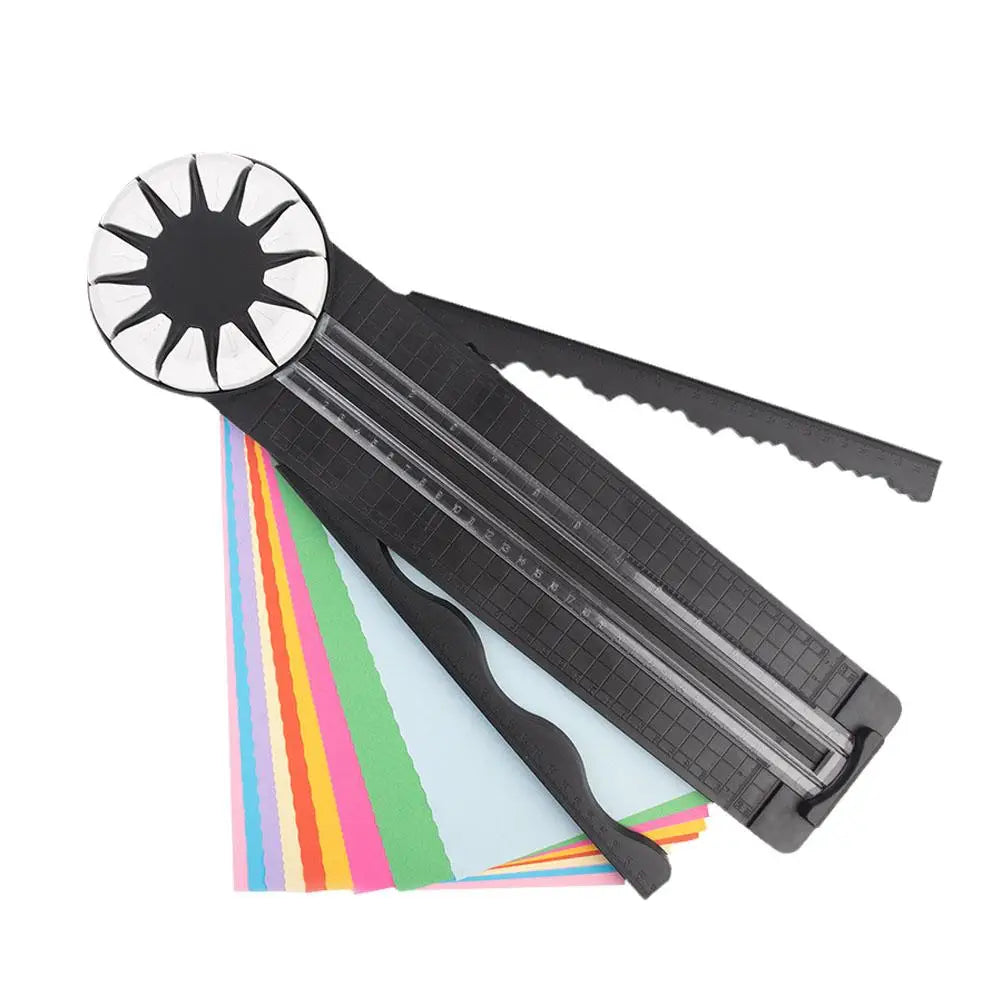 12-in-1 Portable Paper Cutter | Multi-Functional 360° Cutting Tool for Cardstock