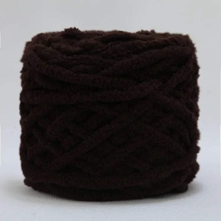 100g Chenille Knitting Yarn | Soft Thick Cotton Blend for DIY Crochet & Scarf Making