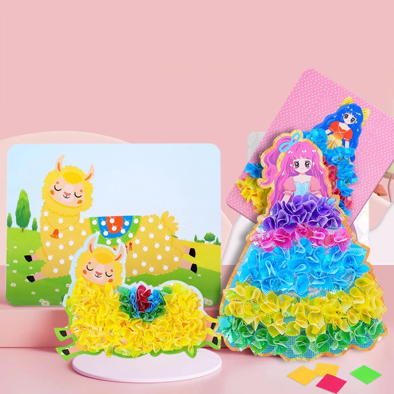 Puzzle Puncture Painting Set – DIY Poke Art Boards for Kids