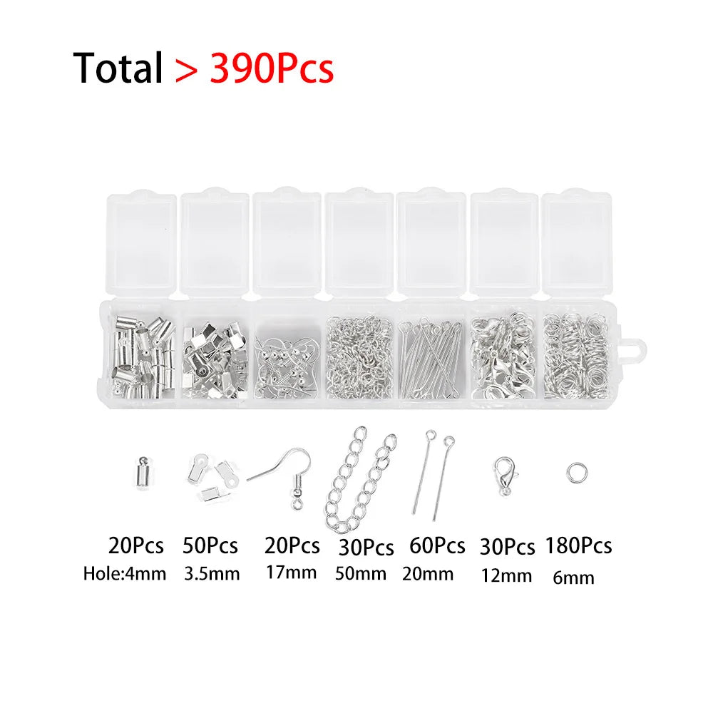 210–400pcs Jewelry Findings Kit