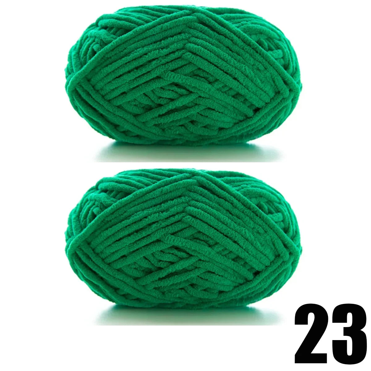 2pcs x 50g Soft Velvet Chenille Yarn