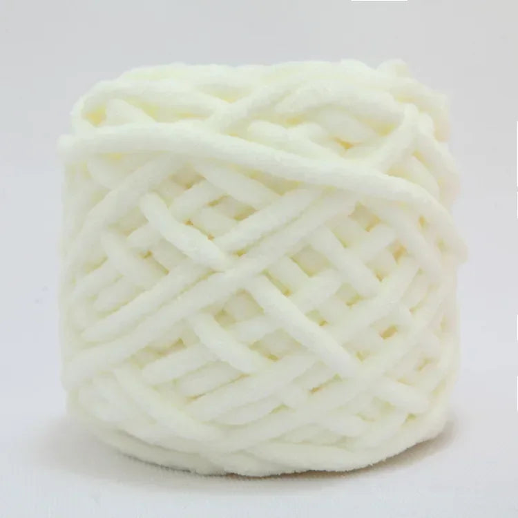 100g Chenille Knitting Yarn | Soft Thick Cotton Blend for DIY Crochet & Scarf Making