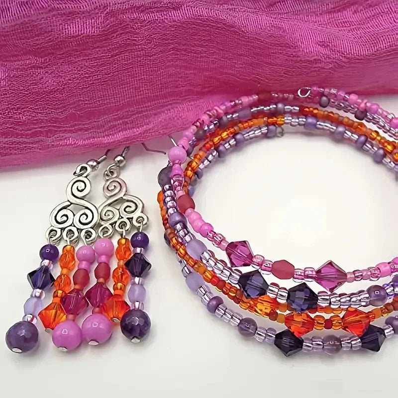 3–6mm Bicone Crystal Bead Set – 15-Grid Glass Spacer Box for DIY Jewelry