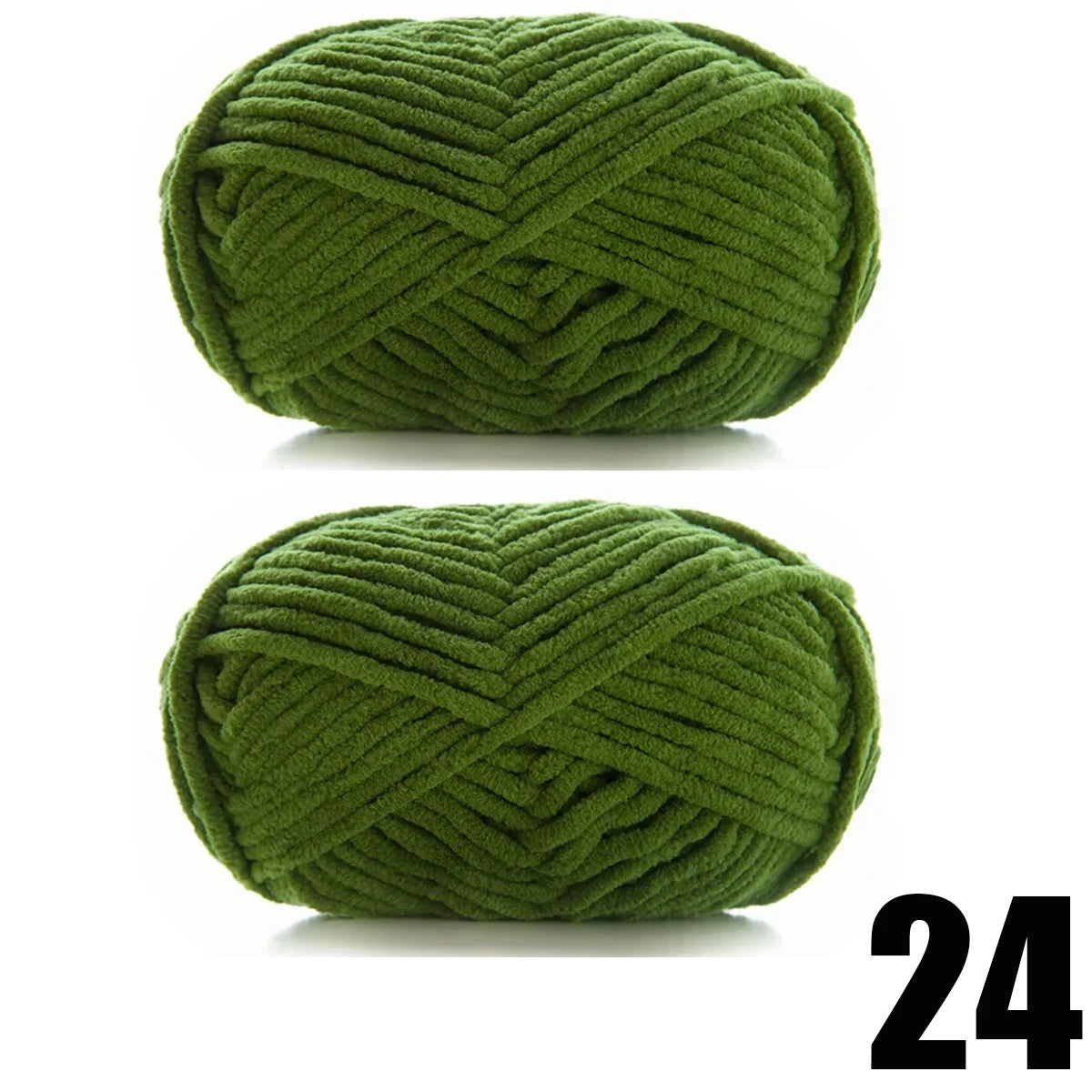 2pcs x 50g Soft Velvet Chenille Yarn