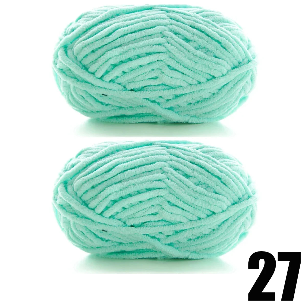 2pcs x 50g Soft Velvet Chenille Yarn
