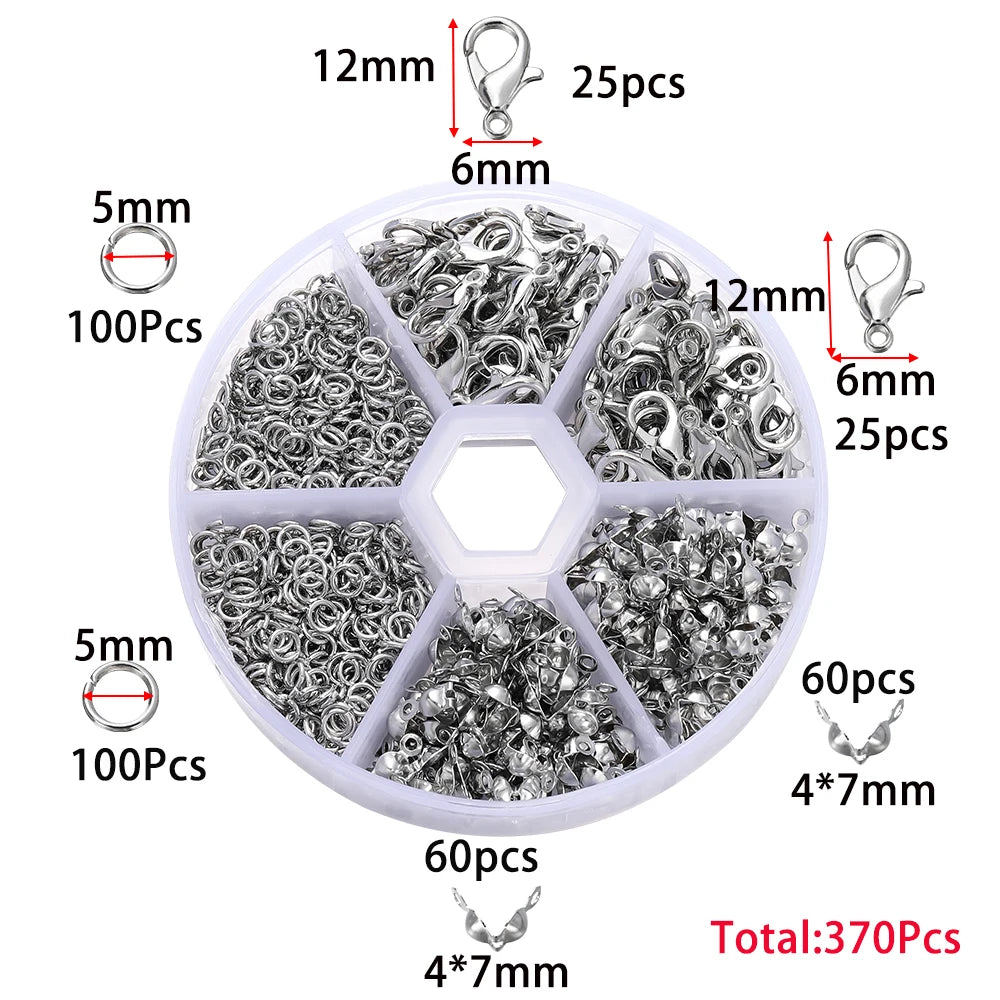 210–400pcs Jewelry Findings Kit