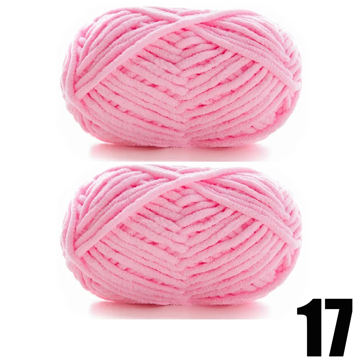 2pcs x 50g Soft Velvet Chenille Yarn