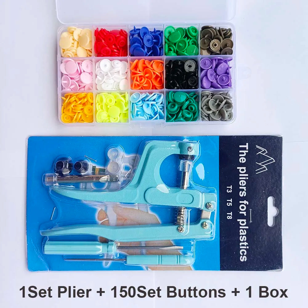 T5 Resin Snap Button Set with Pliers