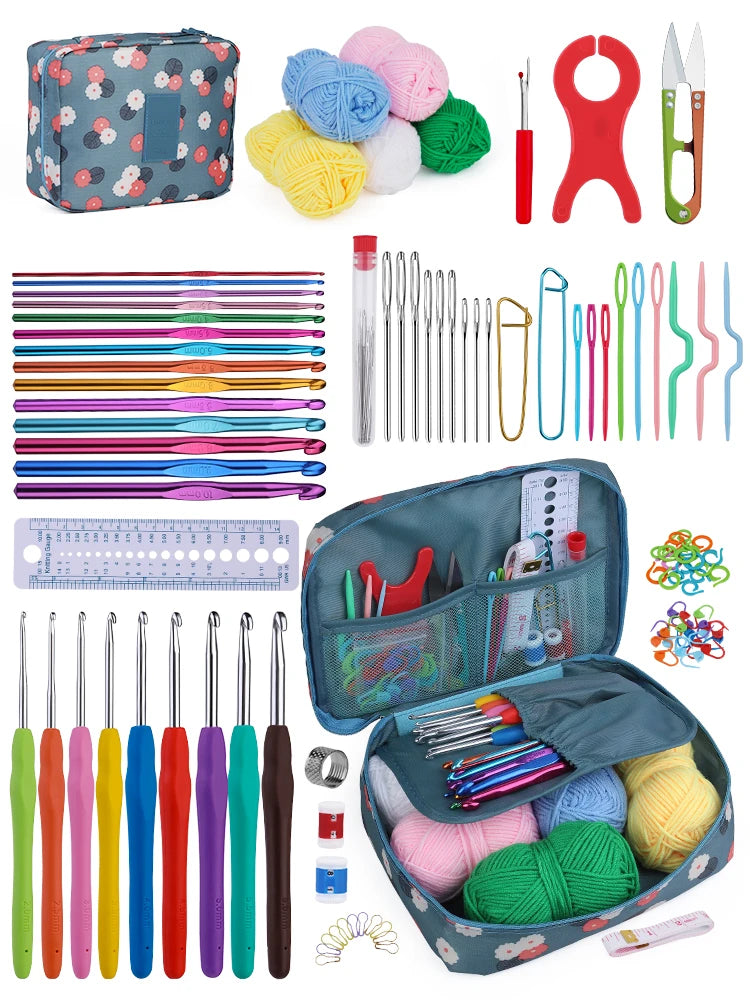 KRABALL Knitting & Crochet Hook Set with Bag