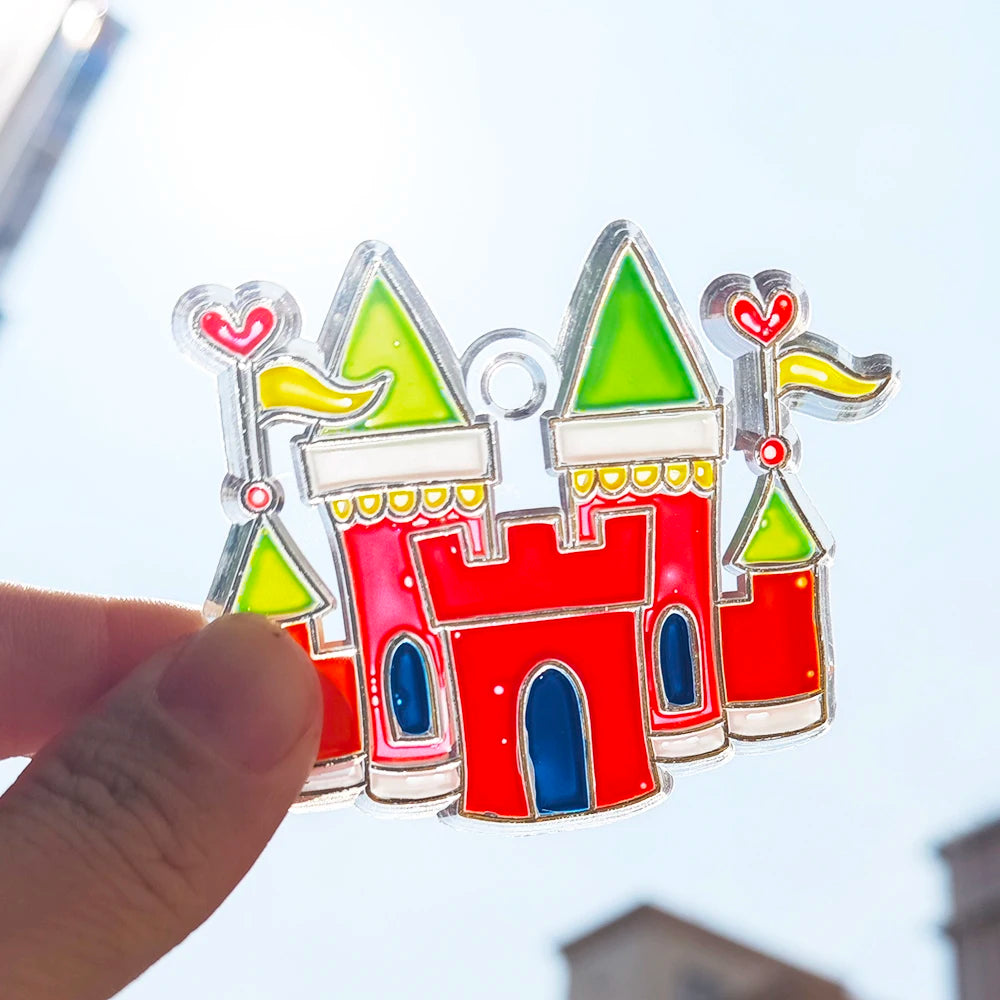 DIY Window Art Suncatcher Keychain Craft Kit – Unicorn, Princess & Astronaut