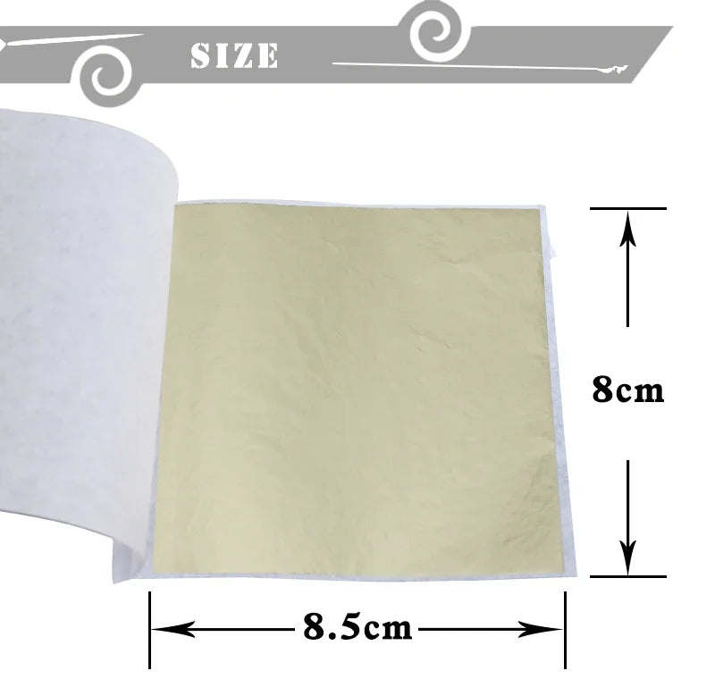 Gold Leaf Sheets Set (10 Pcs) | DIY Art, Nails, Resin & Furniture Decoration