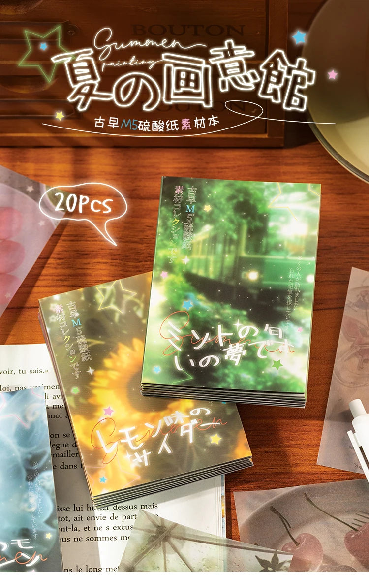 20 Sheets Summer Theme M5 Tracing Paper – Scrapbooking & DIY Art