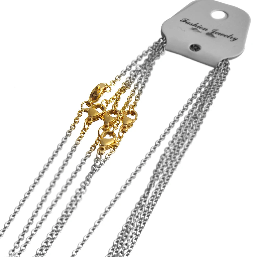 Gold Stainless Steel Lobster Clasps & Jump Rings Set