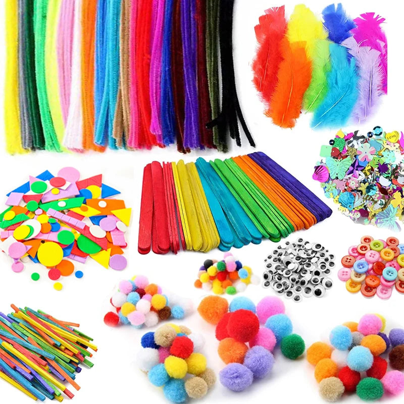 1000pcs Kids DIY Craft Art Supplies Kit