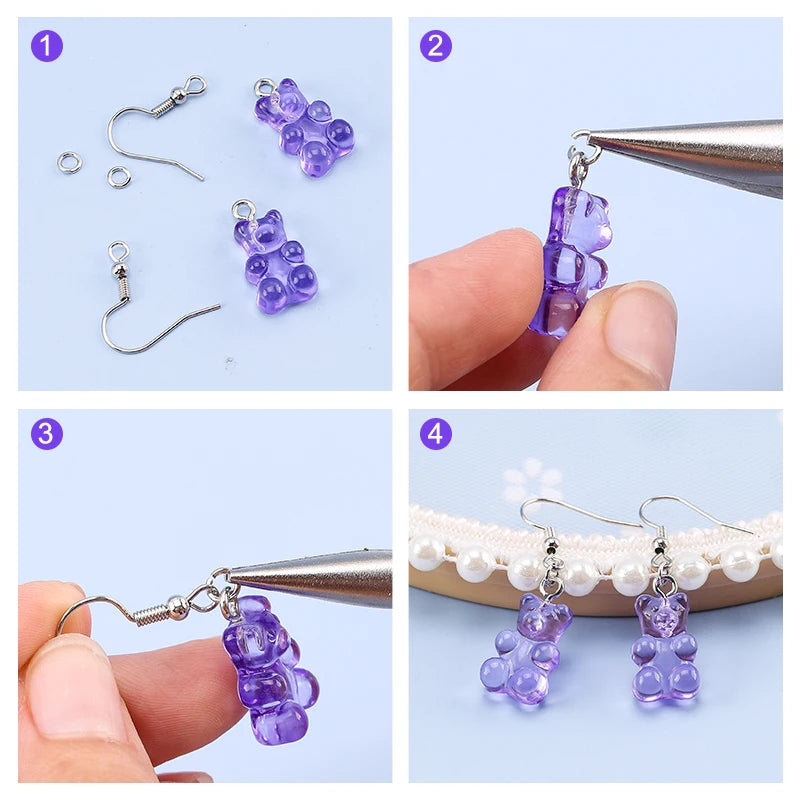 300Pcs Earring Making Kit | Hypoallergenic Hooks, Jump Rings & Rubber Backs Set