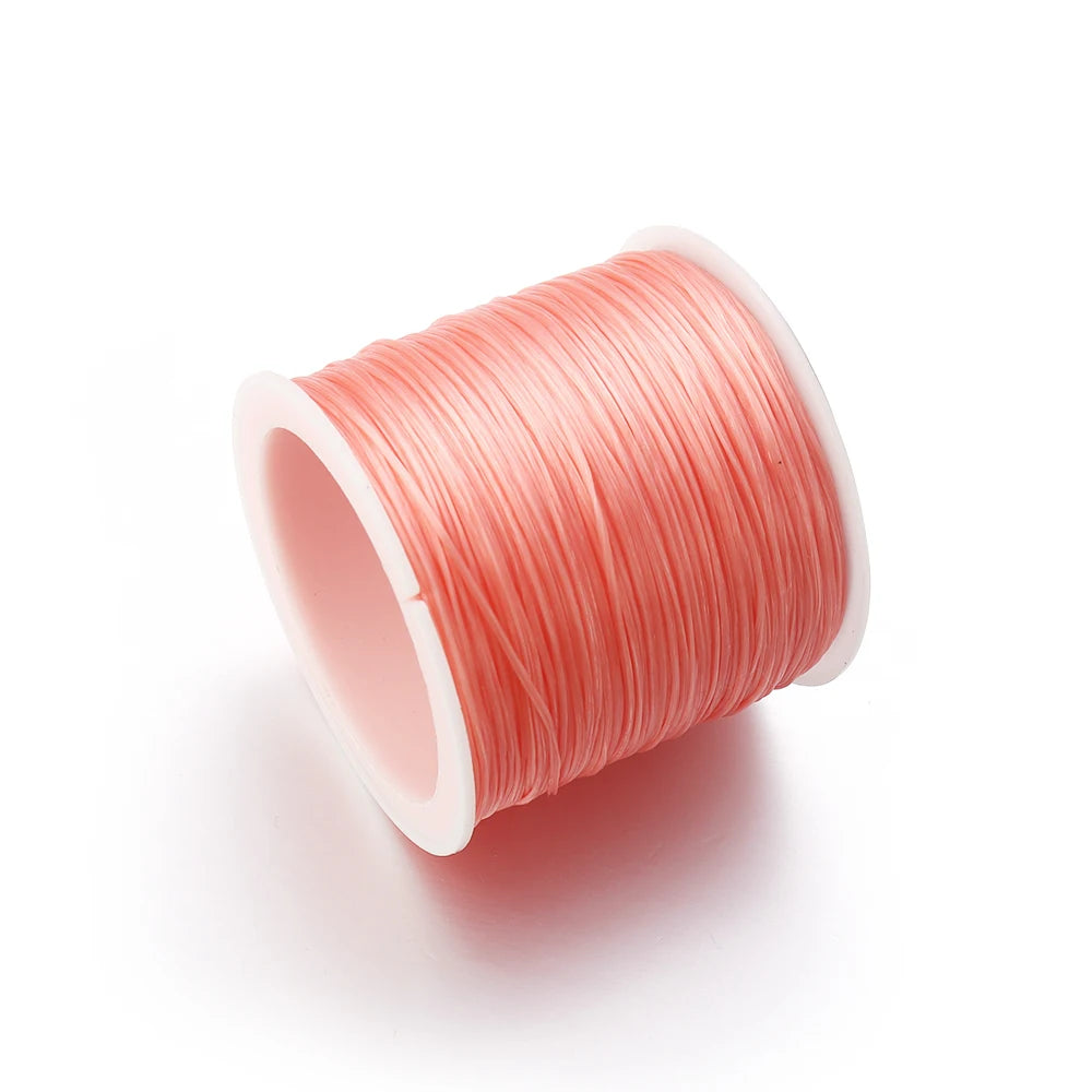Elastic Crystal Beading Cord – 1mm Stretch Jewelry Making Thread (10–40M)