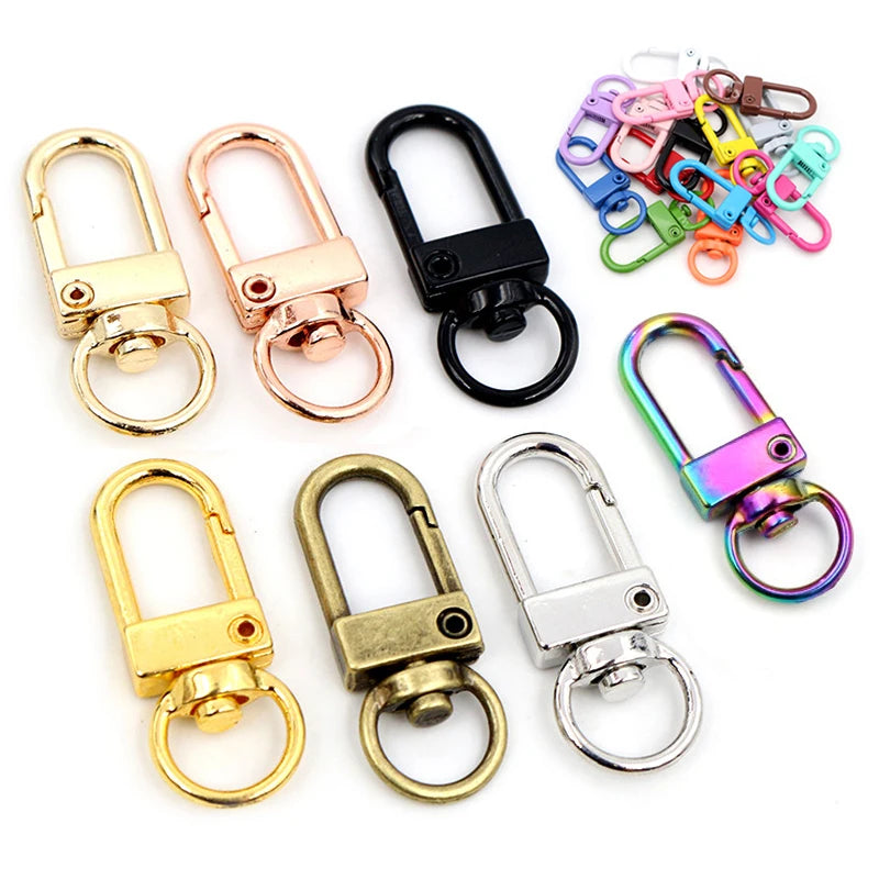 10Pcs Lobster Clasp Hooks Set | Gold & Silver Plated Jewelry Making Supplies