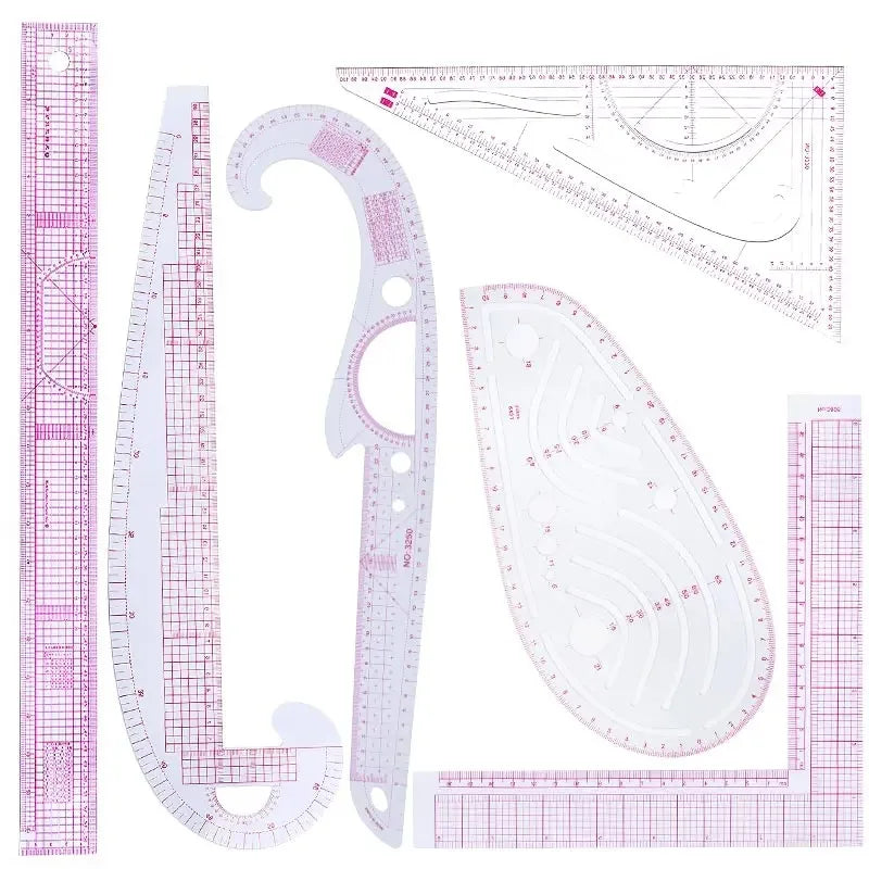 Multifunctional French Curve Ruler – Soft Plastic Sewing & Dressmaking Template