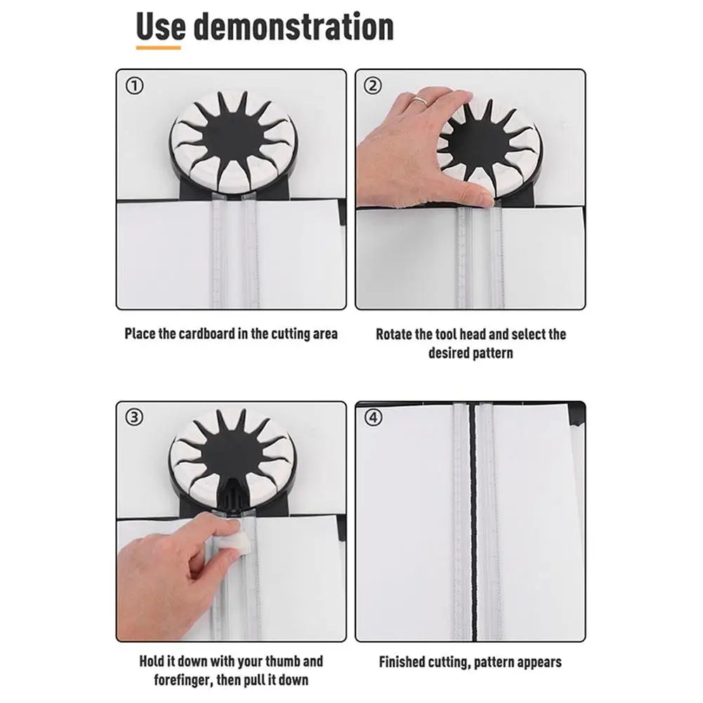12-in-1 Portable Paper Cutter | Multi-Functional 360° Cutting Tool for Cardstock
