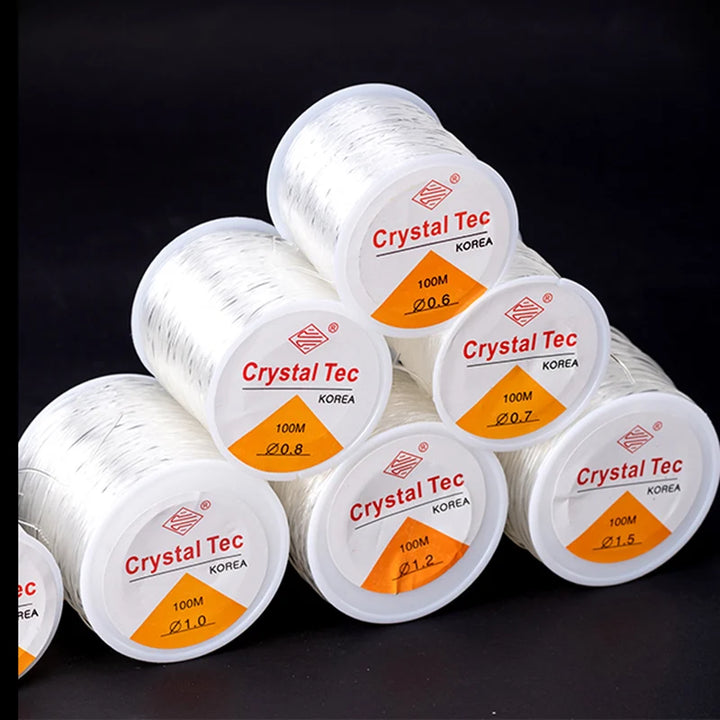 100m Elastic Crystal Beading Thread – Stretch Jewelry Making Cord