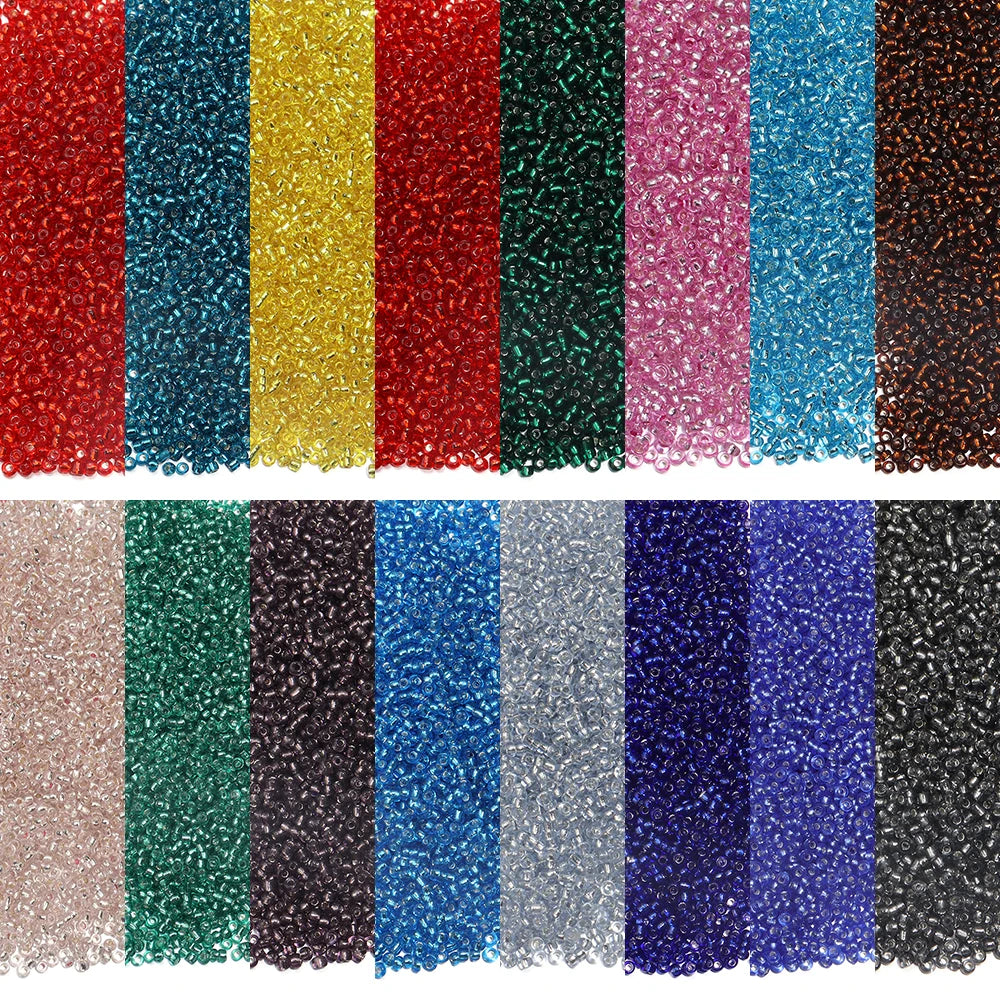 5750pcs 2mm Glass Spacer Beads – 20 Colors DIY Jewelry Set