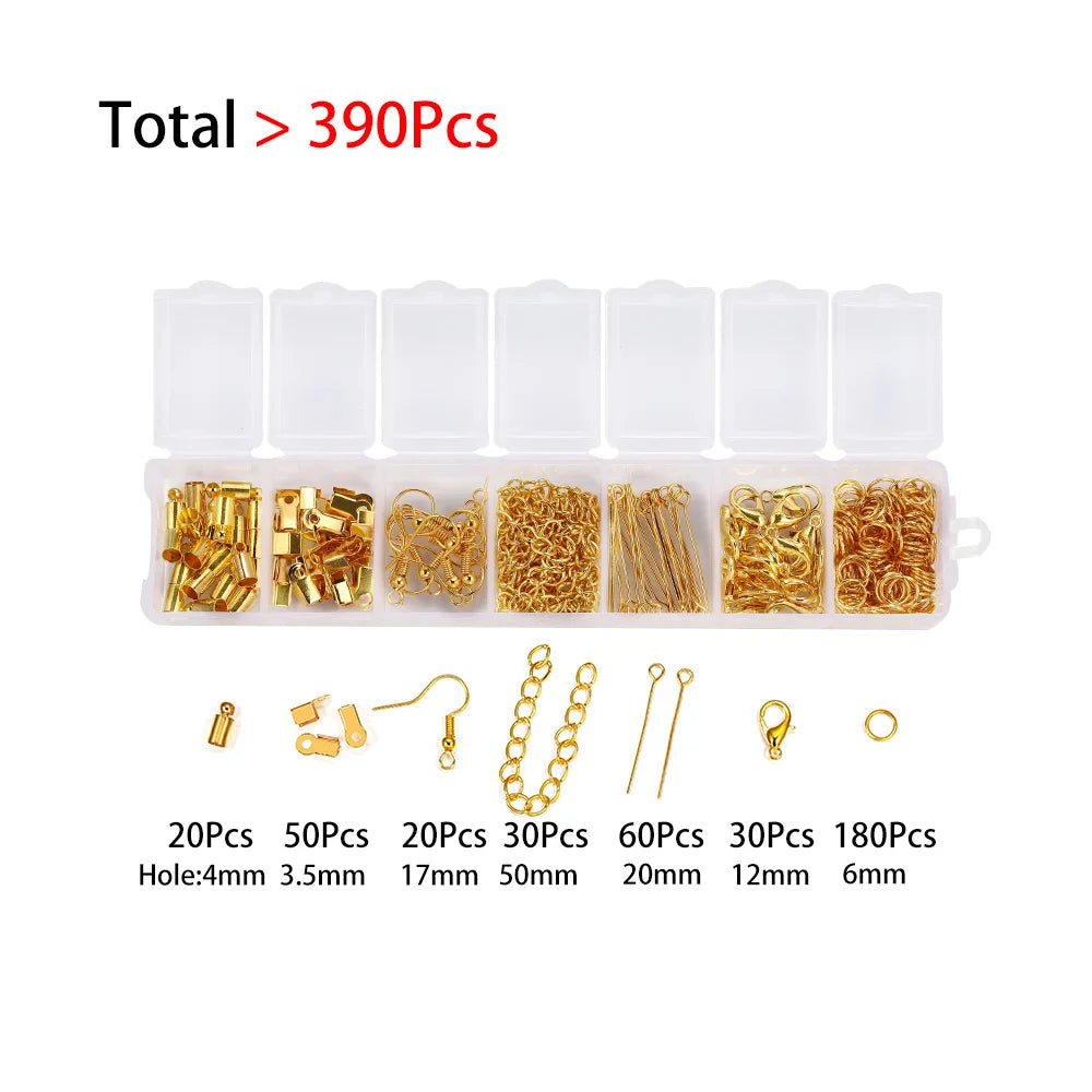 210–400pcs Jewelry Findings Kit