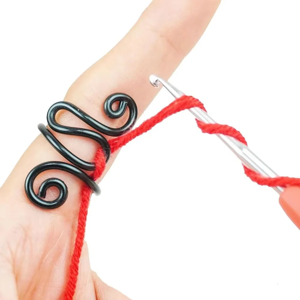 MIUSIE Adjustable Crochet Tension Ring | Knitting Yarn Guide Tool