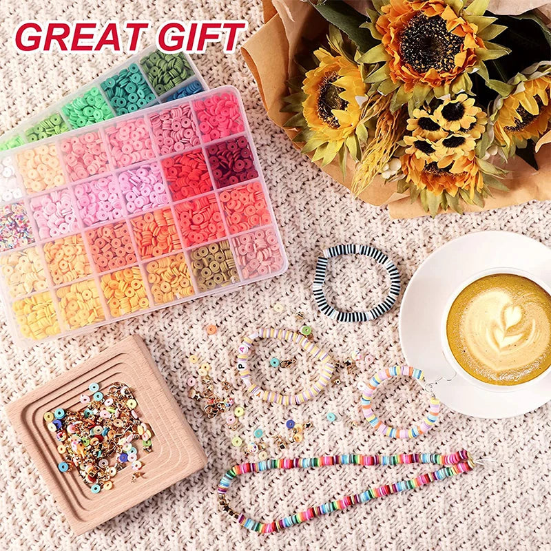 2-Box Rainbow Clay Bead Kit – DIY Bracelet & Jewelry Making Set