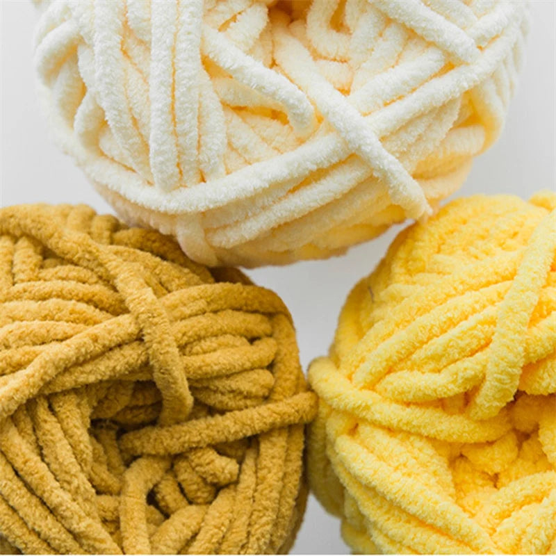 2pcs x 50g Soft Velvet Chenille Yarn