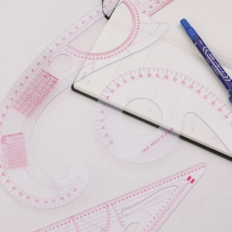 Multifunctional French Curve Ruler – Soft Plastic Sewing & Dressmaking Template