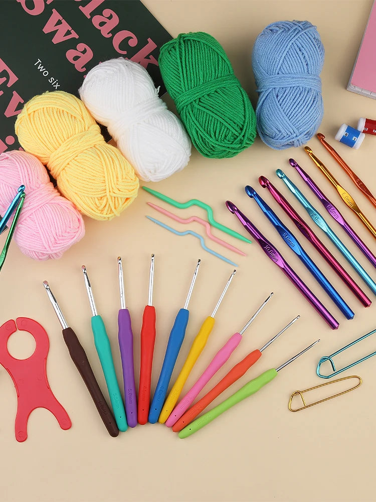 KRABALL Knitting & Crochet Hook Set with Bag