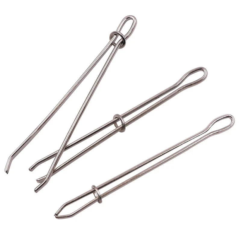 2Pcs Stainless Steel Garment Clips | Sewing & Elastic Band DIY Tool Set