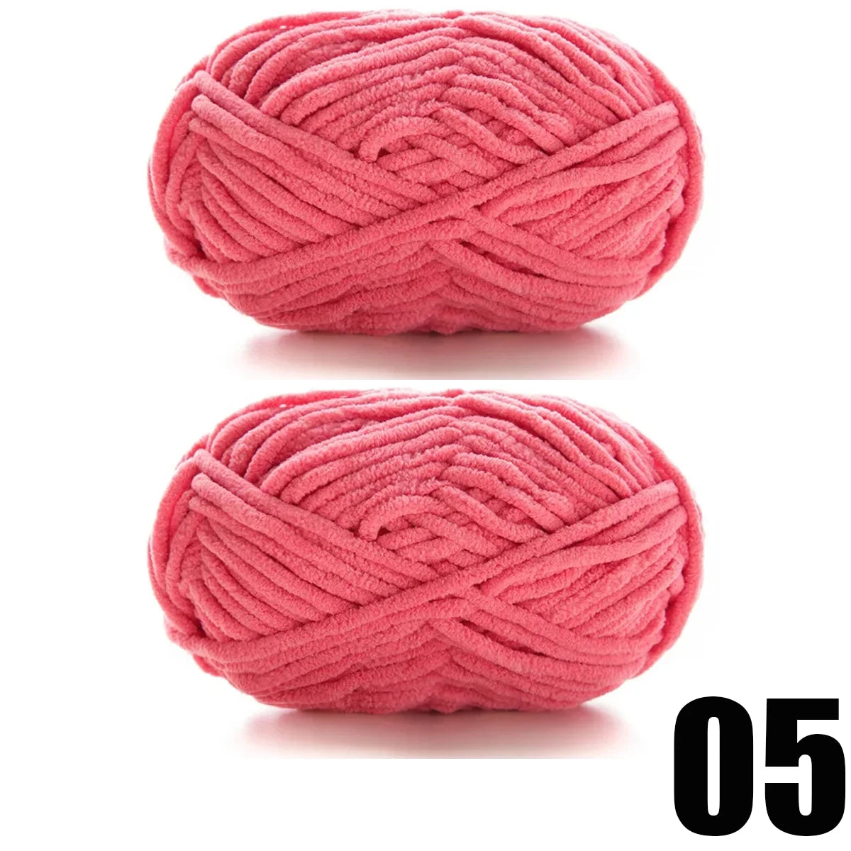 2pcs x 50g Soft Velvet Chenille Yarn