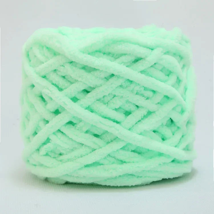 100g Chenille Knitting Yarn | Soft Thick Cotton Blend for DIY Crochet & Scarf Making