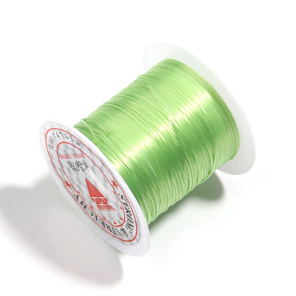 Elastic Crystal Beading Cord – 1mm Stretch Jewelry Making Thread (10–40M)