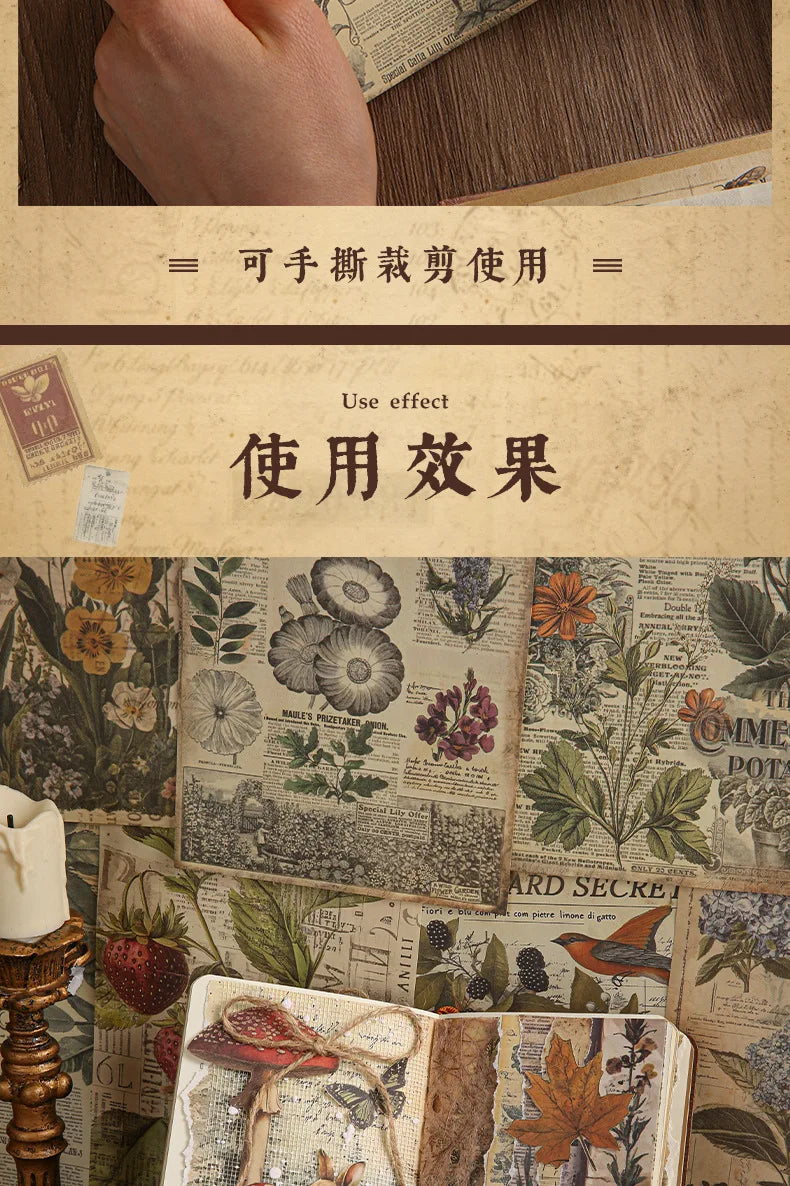 30pcs Vintage INS Material Paper Set