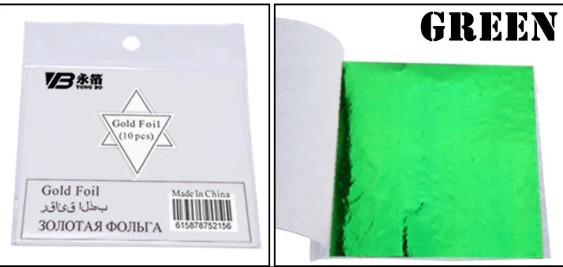 Gold Leaf Sheets Set (10 Pcs) | DIY Art, Nails, Resin & Furniture Decoration